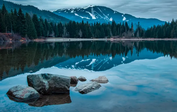 Picture landscape, mountains, nature, lake, stones, Canada, Lost British Columbia