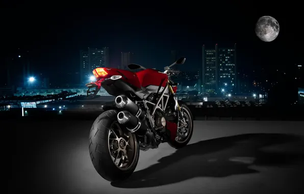Picture the city, Moto, Night, Ducati