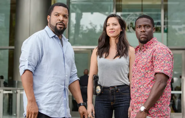 Picture frame, Olivia Munn, action, Ice Cube, Comedy, police, Ice Cube, Kevin Hart, Ride Along 2, …