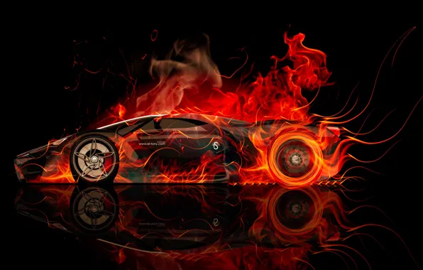 Picture Concept, Auto, Black, Smoke, Fire, Machine, Ferrari, The concept, Style, Wallpaper, Background, Ferrari, Orange, Ferrari, …
