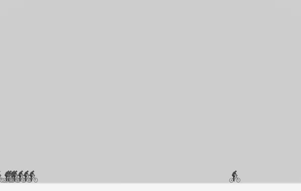 Picture background, minimalism, cyclists