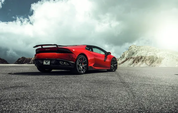 Picture Lamborghini, Red, Lamborghini, 2015, LP 610-4, Huracan, hurakan, Krsna
