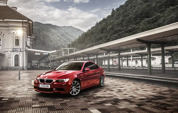 Picture BMW, red, coupe, E92, Tuning