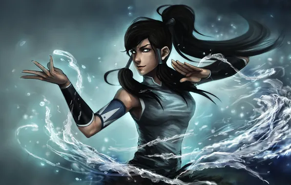 Picture eyes, water, girl, art, ninjatic, avatar: the legend of korra, times