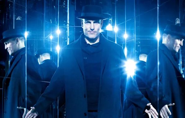Picture reflection, blue, hat, mirror, coat, Woody Harrelson, Woody Harrelson, Now You See Me 2, The …