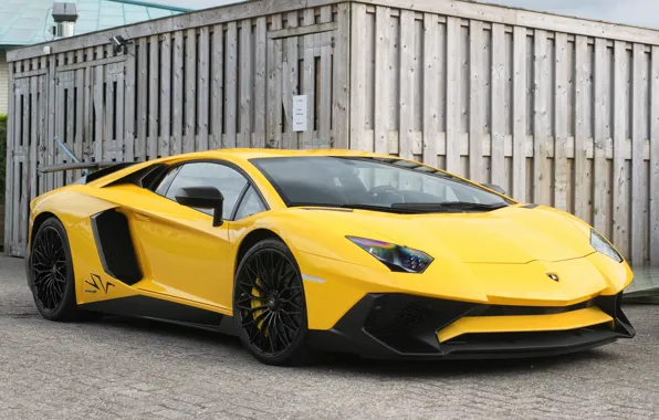 Picture Lamborghini, yellow, Aventador, Superveloce, LP-750