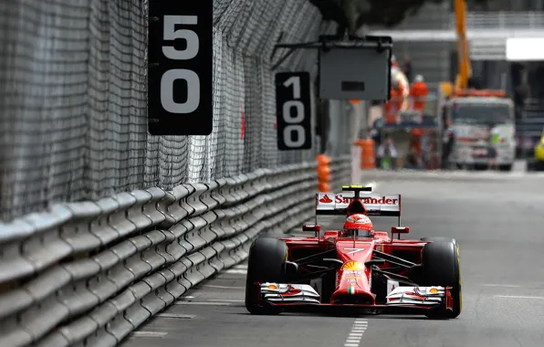 Picture Ferrari, Formula 1, Kimi Raikkonen Also, Monte Carlo, F14T