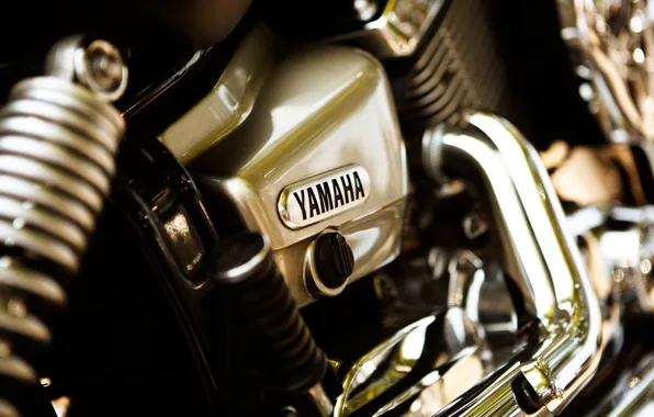 Picture motorcycle, Yamaha, chrome