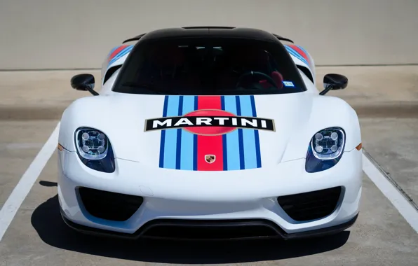 Picture Porsche, Front, Spyder, 918, View, Martini