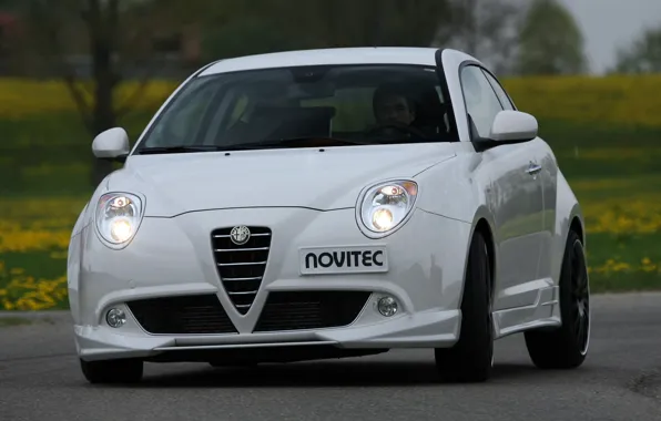 Picture Front, Alfa, Romeo, White, Tuning, Novitec, Alfa Romeo Mito, Alfa Mito, Alfa Tuning, Novitec Alfa …