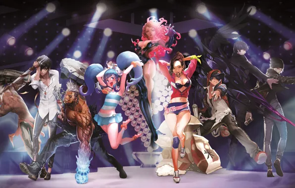 Picture girls, the game, guys, characters, Hero Warz