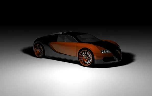 Picture rendering, coupe, veyron, supercar, bugatti, twilight