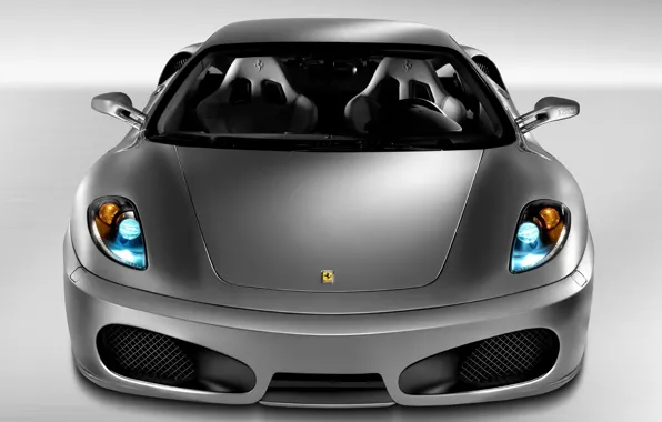 Picture Ferrari, F430, Ferrari, Lights, Car, Car, Wallpapers, Wallpaper, The front, Sports car, Pininfarina, Ф450, `2004-09