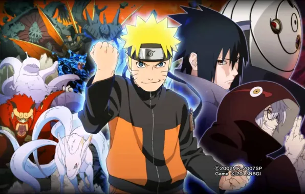 Picture Battle, Sasuke, Naruto, Biju