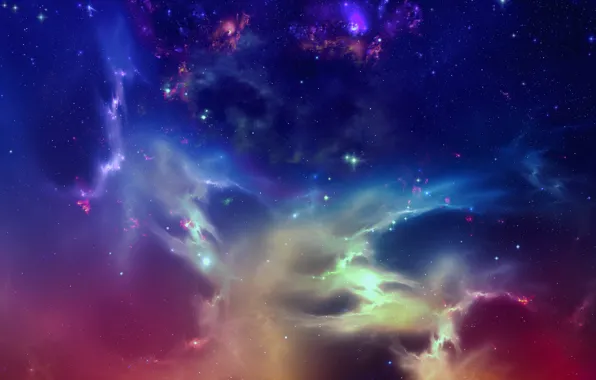 Picture space, stars, star formation, nebula Titan, nebula Titanus
