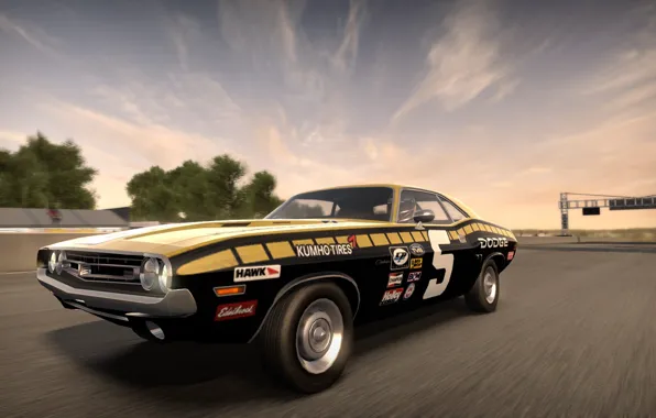Picture race, track, Dodge Challenger, need for speed shift