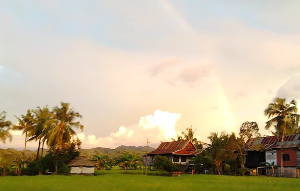 Picture Rainbow, Landscapes, Indonesia, South Sulawesi, Afternoon
