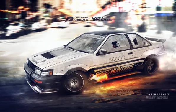 Picture nfs, toyota, ae86, coupe, Speedhunters, tribute, yasiddesign