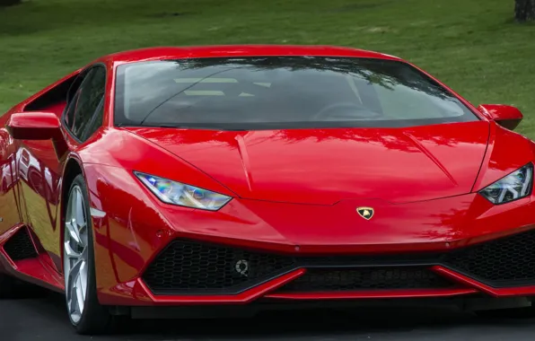 Picture Lamborghini, red, Hurricane