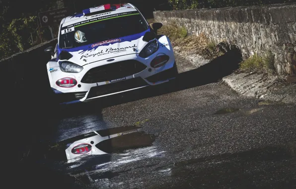 Picture Ford, Reflection, Ford, WRC, France, Fiesta, Tour de Corse