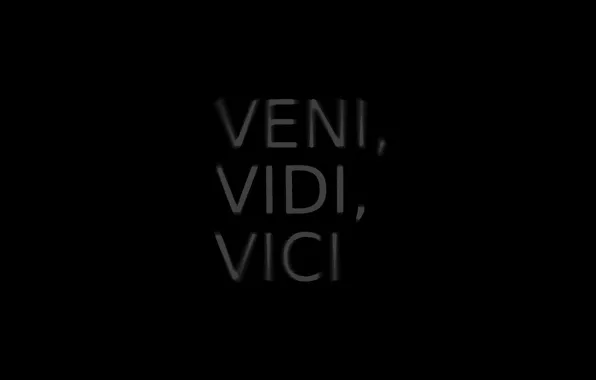 Picture letters, labels, veni vidi vici