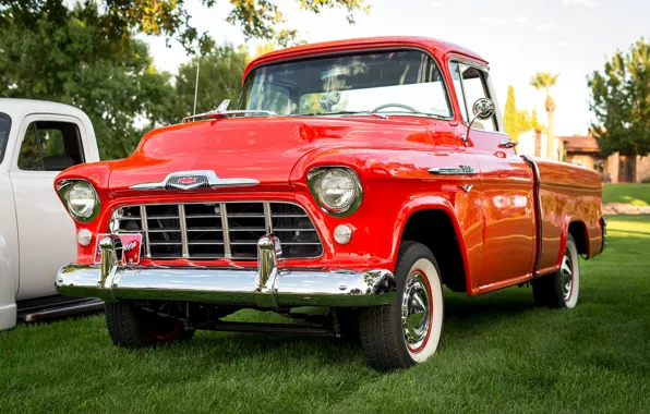 Picture classic, the front, 1956, Chevy 3100