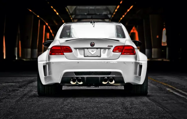 Picture bmw, ass, white, Vorsteiner, tuning, coupe, GTRS3, e92, Candy Cane