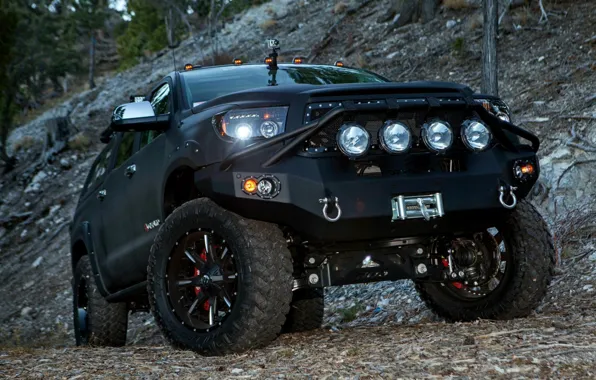Picture mountains, Toyota, Tundra, Offroad, DEVOLRO