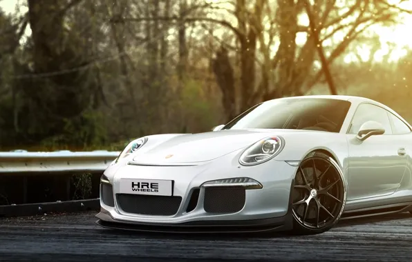 Picture 911, Porsche, white, GT3, front