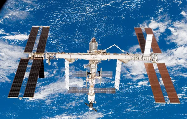 Picture station, in orbit, earth from space, ISS