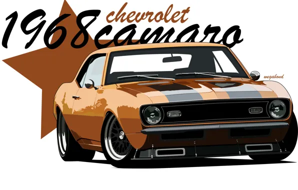 Picture vector, chevrolet, muscle, 1968, chevy, 1968chevy