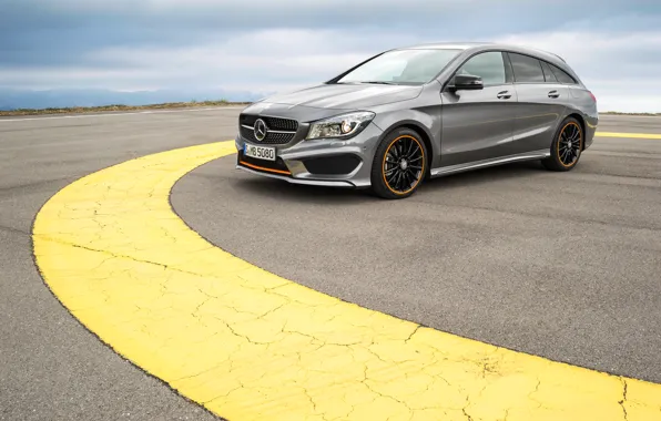 Picture Mercedes-Benz, Mercedes, AMG, AMG, Sports Package, Shooting Brake, CLA, 4MATIC, 2015, X117, Orange Art