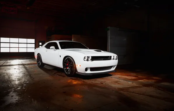 Picture Dodge, Challenger, White, Hellcat