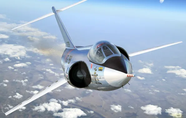 Picture figure, art, Lockheed, fighter-interceptor, Starfighter, F-104