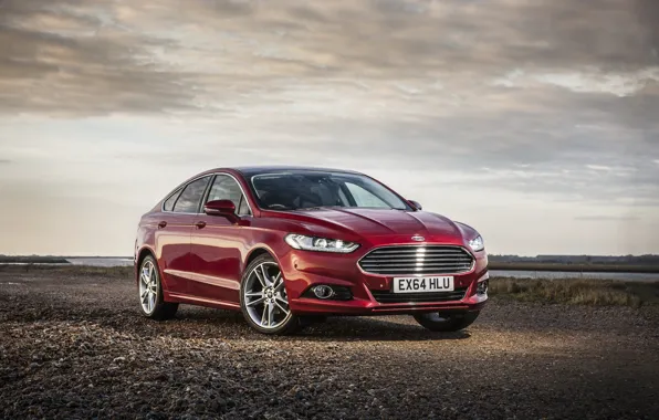 Picture Ford, red, hatchback, mondeo