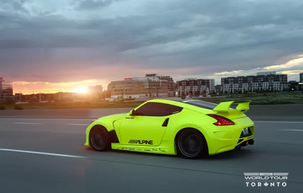 Picture sunset, Nissan, tuning, 370Z