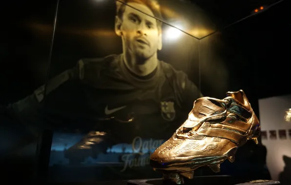 Picture exposure, football, player, Lionel Messi, Golden boot, the Museum of FC Barcelona, European Golden Shoe, …