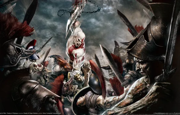 Picture kratos, attacks, gof of war