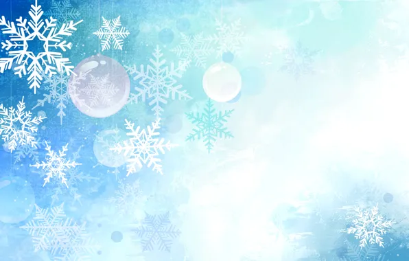 Picture winter, holiday, toy, vector, texture, ball, snowflake
