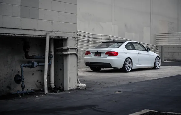 Picture tuning, BMW, BMW, white, E92, 328i, MRR Wheels