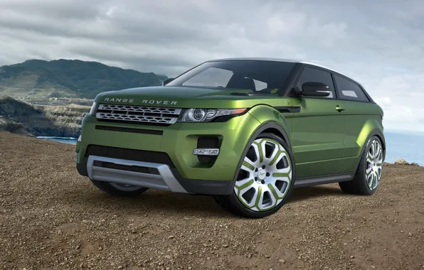 Picture car, machine, auto, green, Land Rover, Range Rover, green, avto, Evoque, Land Rover, Ewok, Range …