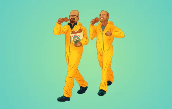 Picture Breaking Bad, Walter White, Jesse Pinkman, The Chicken Brothers