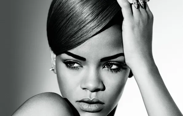 Picture face, singer, Rihanna, celebrity, Rihanna