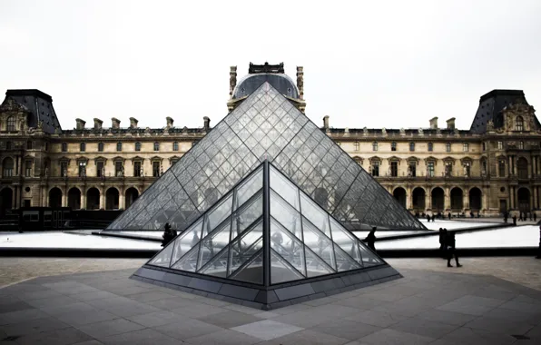 Picture Paris, France, Europe, people, palace, pyramid, museum, Saint-Germain-l'auxerrois, Île-de-France, The Place du Louvre, The Church …