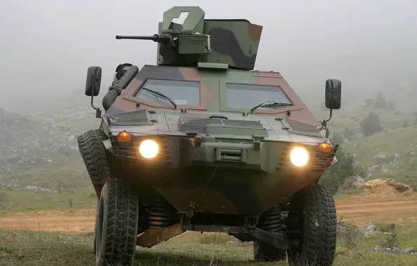 Picture gun, weapon, Cobra, armored, .50, machine gun, heavy weapon, military vehicle, Otokar Cobra, 50m