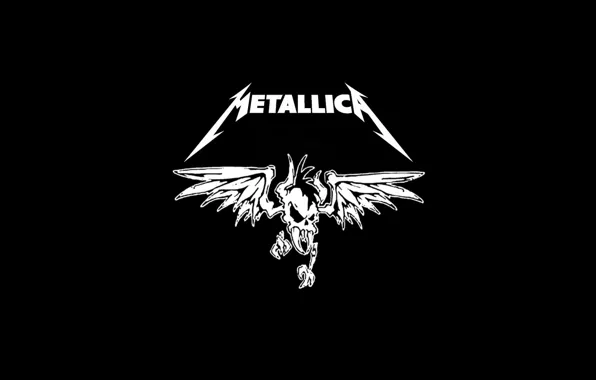Picture music, skull, wings, music, logo, bones, horns, logo, Rock, Rock, Metallica, thrash metal, thrash metal, …