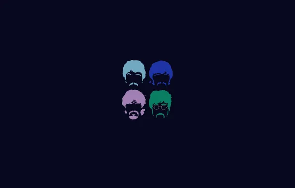 Picture background, minimalism, group, four, The Beatles, the Beatles, four, the Beatles