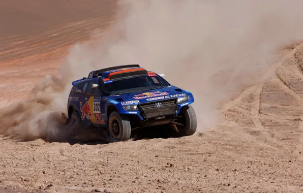 Picture Blue, Sport, Volkswagen, The hood, Jeep, Red Bull, Touareg, Rally, Dakar, The front, Competition
