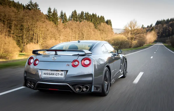 Picture road, car, auto, speed, Nissan, GT-R, road, speed