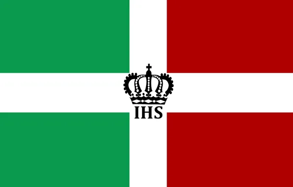 Picture green, red, Italy, crown, flag, Italia, Flags, Jesus, Jesus Christ, IHS